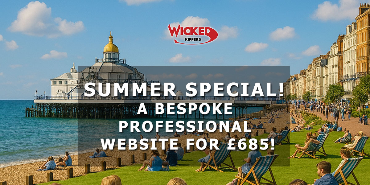 Hastings Summer Special - A bespoke professional website for £685!